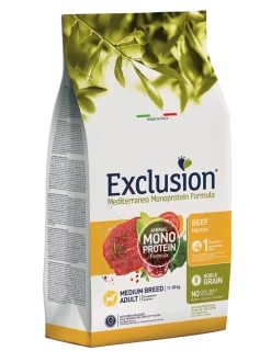 Exclusion Mediterraneo Monoprotein Noble Grain Manzo 12kg Cane
