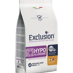 Exclusion Monoprotein Veterinary Diet Formula Hypoallergenic Crocchette Anatra/Patate Per Cani Taglia Media/Grande Sacco 12kg