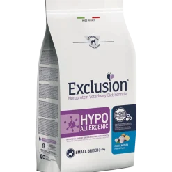 Exclusion Monoprotein Veterinary Diet Formula Hypoallergenic Crocchette Pesce/Patate Per Cani Taglia Piccola Sacco 2kg
