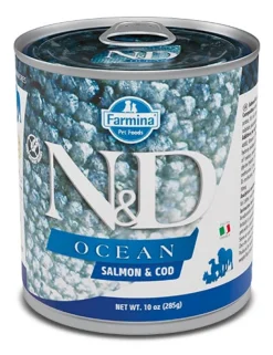 Farmina Natural & Delicious Ocean Con Salmone E Merluzzo Per Cani Adulti 285g