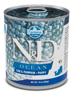 Farmina Natural & Delicious Ocean Puppy Con Merluzzo E Zucca Per Cani Cuccioli 285g