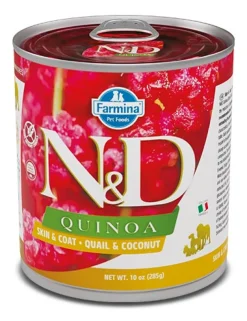 Farmina Natural & Delicious Quinoa Skin & Coat Con Quaglia E Cocco Per Cani Adulti 285g