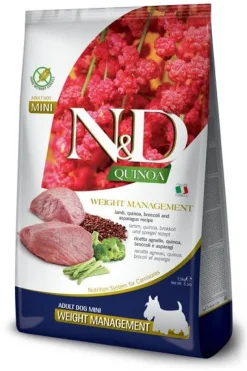 Farmina N&D Dog Mini Quinoa Weight Management Lamb Per Cani Adulti 800g