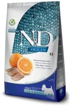 Farmina N&D Ocean Aringa E Arancia Cani Adulti Taglia Mini Sacco 800g