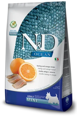 Farmina N&D Ocean Aringa E Arancia Cani Adulti Taglia Mini Sacco 2,5kg