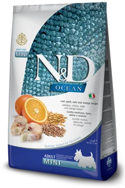 Farmina N&D Ocean Merluzzo E Farro Cani Adulti Taglia Mini Sacco 7kg