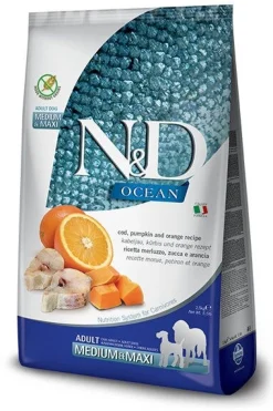 Farmina N&D Ocean Merluzzo E Zucca Cani Adulti Taglia Media E Grande Sacco 2,5kg