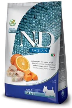 Farmina N&D Ocean Merluzzo E Zucca Cani Adulti Taglia Mini Sacco 800g