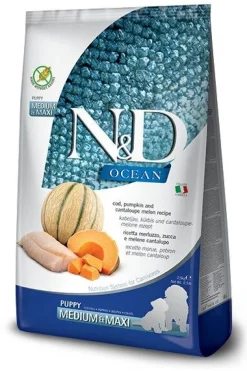 Farmina N&D Ocean Merluzzo E Zucca Cani Cuccioli Taglia Media E Grande Sacco 2,5kg
