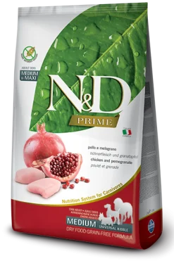 Farmina N&D Prime Pollo E Melograno Cani Adulti Medium Universal Kibble Sacco 2,5kg