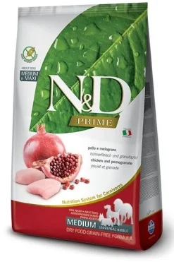 Farmina N&D Prime Pollo E Melograno Cani Adulti Medium Universal Kibble Sacco 12kg