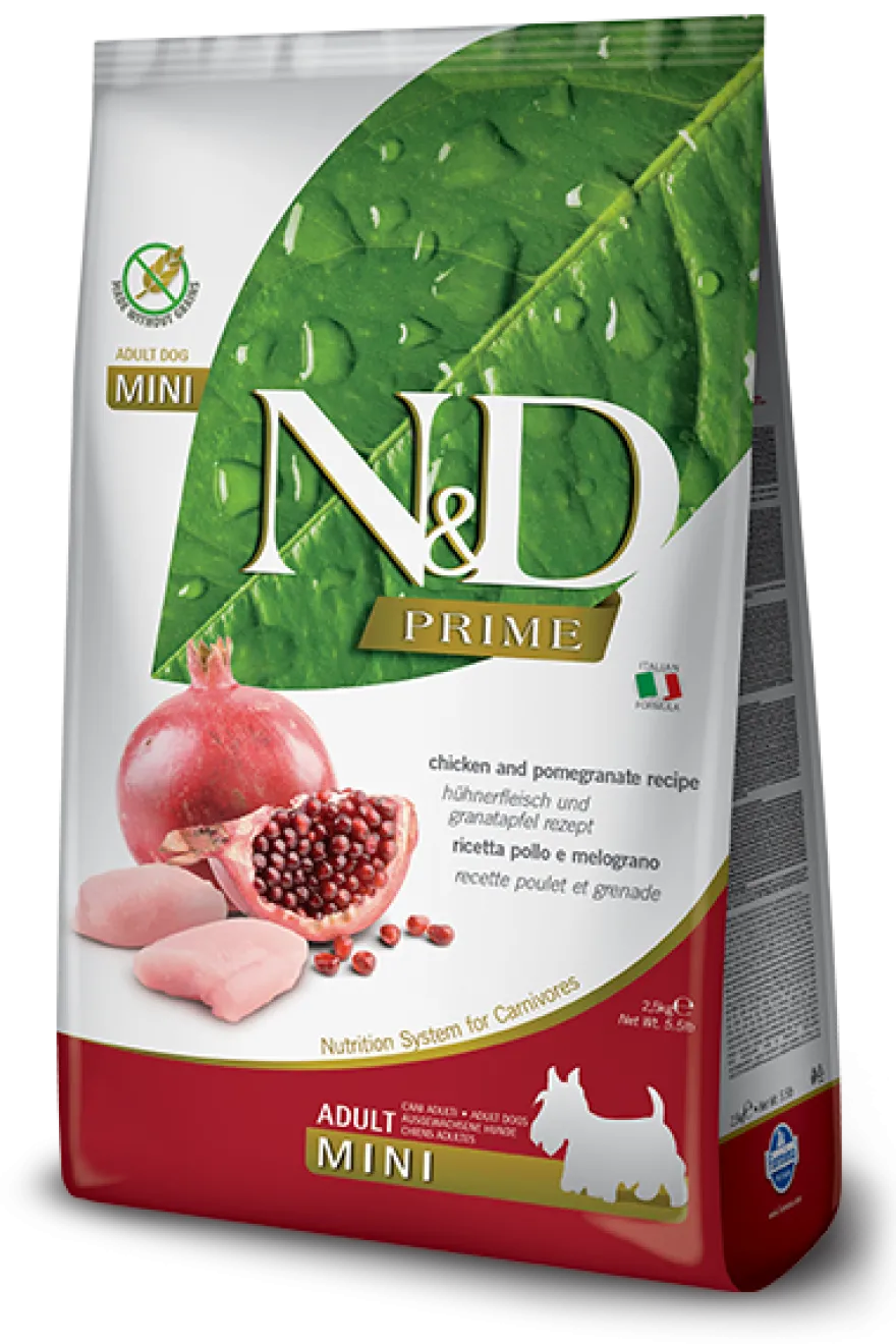 Farmina N&D Prime Pollo E Melograno Cani Adulti Taglia Mini Sacco 2,5kg