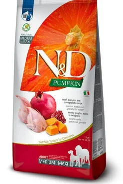 Farmina N&D Pumpkin Cibo Secco Quaglia Zucca E Melograno Per Cani Adulti 12kg