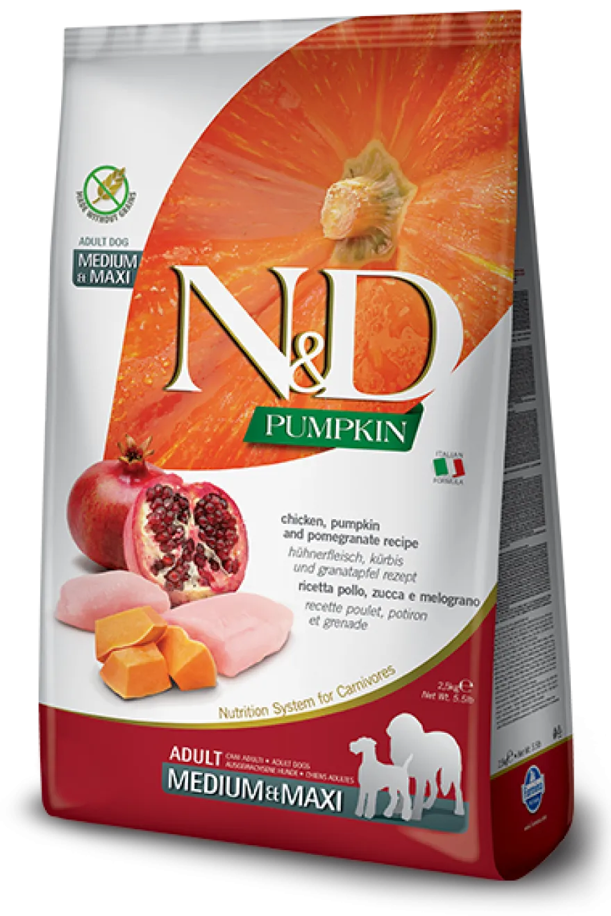 Farmina N&D Pumpkin Pollo E Zucca Cani Adulti Taglia Media E Grande Sacco 2,5kg