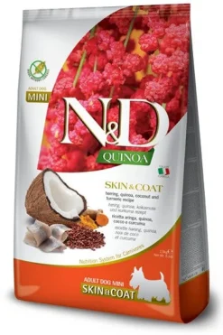 Farmina N&D Quinoa Skin & Coat Herring Cibo Secco Per Cani Adulti Taglia Mini 800g