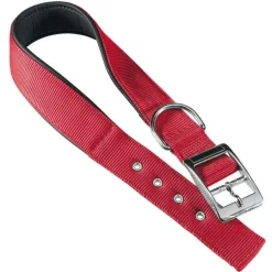 Ferplast Daytona C Collare In Nylon Con Soffice Imbottitura Rosso Per Cani C30/55