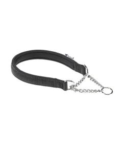 Ferplast Daytona CSS Collare Semistrangolo Nylon Soffice Imbottitura Nero Per Cani CSS15/40