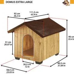 Ferplast Domus Cuccia In Legno Di Pino Nordico Extra Large