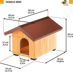 Ferplast Domus Cuccia In Legno Di Pino Nordico Mini