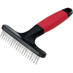 Ferplast GRO 5872 Pettine A Rastrello Con Denti Rotanti Per Cani Pelo Medio E Lungo