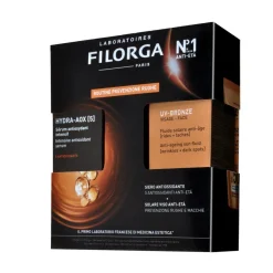 Filorga Cofanetto Duo Siero Siero Hydra-AOX[5] 30ml + Protezione Solare Viso UV-Bronze SPF50+ 40ml