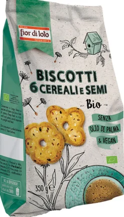 Fior Di Loto Biscotti 6 Cereali E Semi 350g