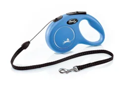 Flexi New Classic In Corda Guinzaglio Per Cani Colore Blu Taglia S 5m