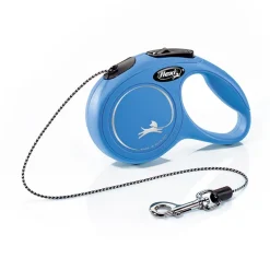 Flexi New Classic In Corda Guinzaglio Per Cani Colore Blu Taglia XS 3m