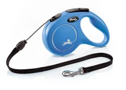 Flexi New Classic In Corda Guinzaglio Per Cani Colore Blu Taglia M 5m