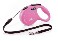 Flexi New Classic In Corda Guinzaglio Per Cani Colore Rosa Taglia M 5m