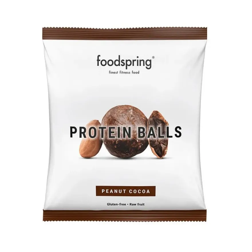 Foodspring Protein Balls Snack Proteico Gusto Arachidi Cacao 40g