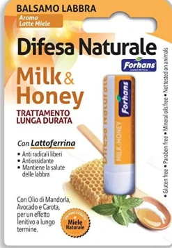 Forhans Balsamo Labbra Difesa Naturale Milk&Honey
