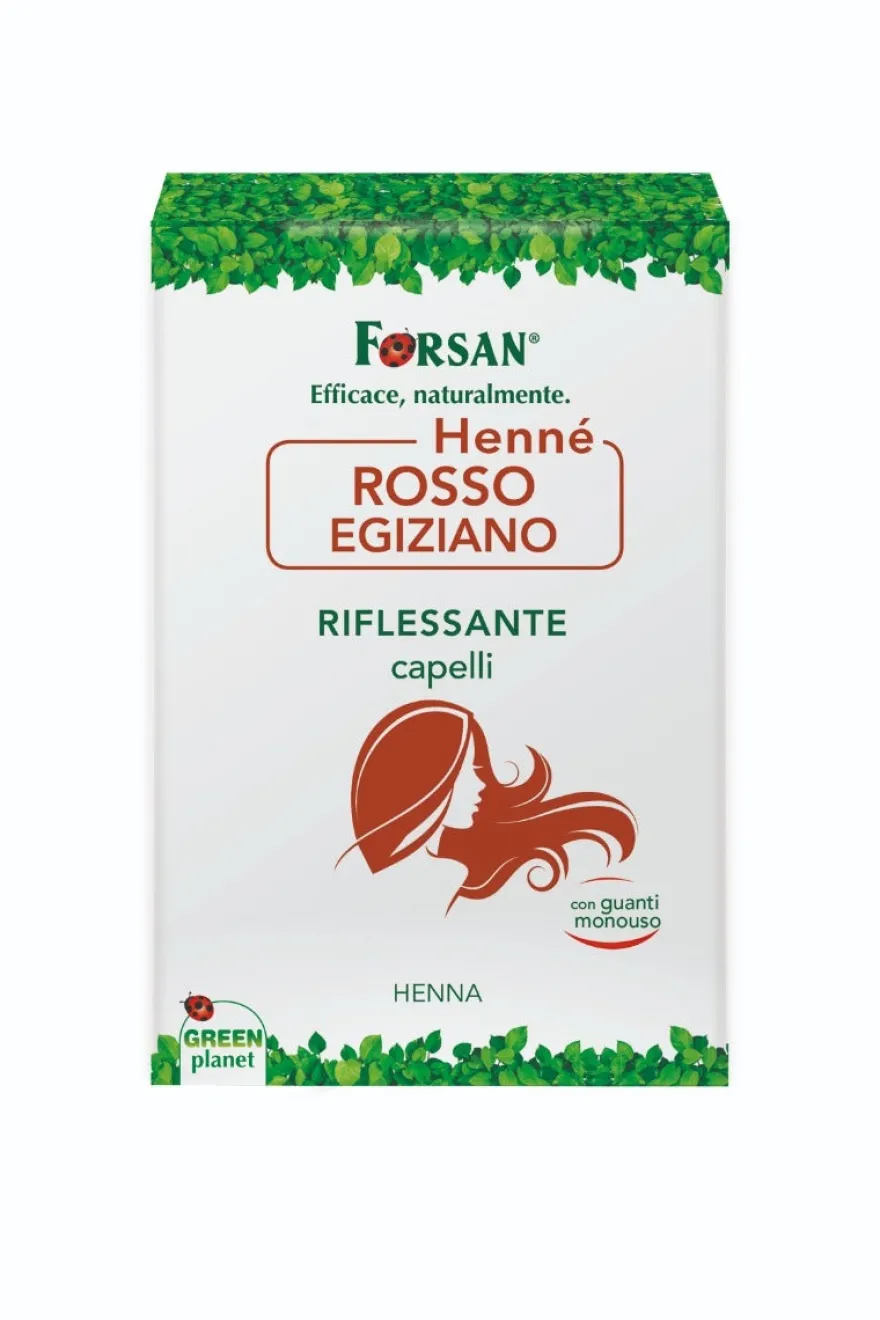 Forsan Hennè Capelli Rosso Egiziano 2 Buste Monodose Da 50g