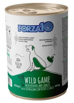 Forza10 Adult Maintenance Cibo Umido Con Selvaggina/Patate/Carote Cani Adulti Barattolo 400g