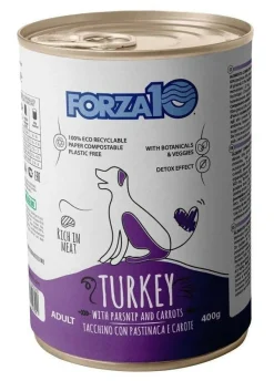 Forza10 Adult Maintenance Cibo Umido Con Tacchino/Pastinaca/Carote Cani Adulti Barattolo 400g
