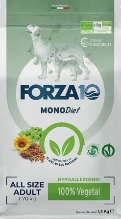 Forza10 Bio Cane Vegetal Crocchette Con Alghe Cani Adulti Sacco 1,5kg