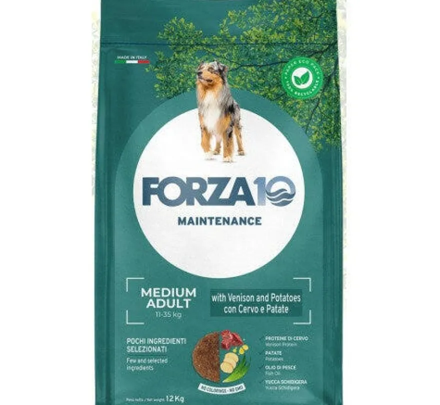 Forza 10 Maintenance Con Cervo E Patate Pe Cani Adulti Taglia Media Sacco 12kg