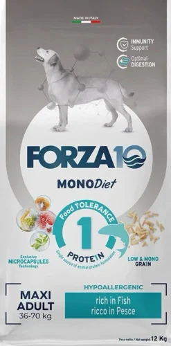 Forza10 Maxi Diet Crocchette Al Pesce Cani Adulti Taglia Grande Sacco 12kg