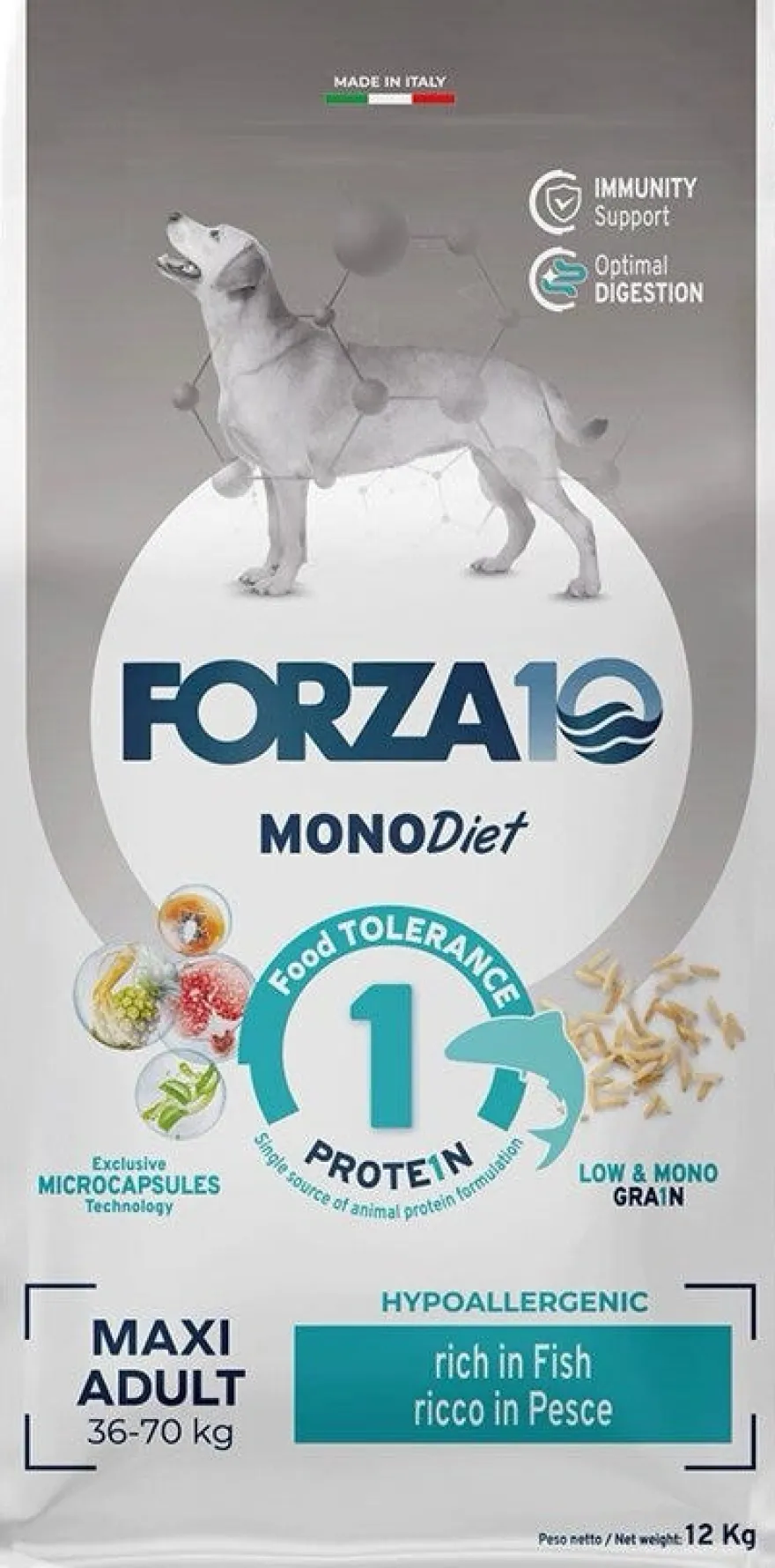 Forza10 Maxi Diet Crocchette Al Pesce Cani Adulti Taglia Grande Sacco 12kg
