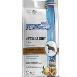 Forza10 Medium Diet Crocchette Al Cavallo E Piselli Per Cani Taglia Media Sacco 1,5kg