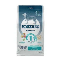 Forza10 Medium Diet Crocchette Al Pesce Cani Adulti Taglia Media Sacco 1,5kg