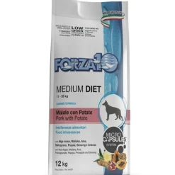 Forza 10 Medium Diet Maiale Con Patate Cibo Secco Per Cani Taglia Media Sacco 12 Kg