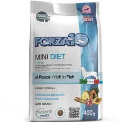 Forza10 Mini Diet Crocchette Al Pesce Cani Adulti Taglia Piccola Sacco 400g