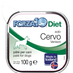 Forza10 Solo Diet Cervo Pate' Per Cani Adulti Vaschetta 100g