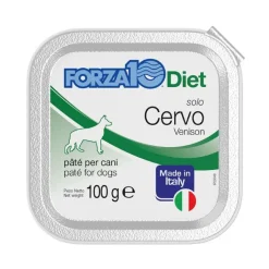 Forza10 Solo Diet Cervo Pate' Per Cani Adulti Vaschetta 100g