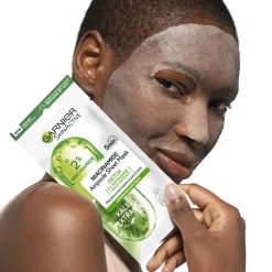 Garnier Maschera In Tessuto Ampolla Detox Estratto Cavolo Nero/Niacinamide 1 Pezzo