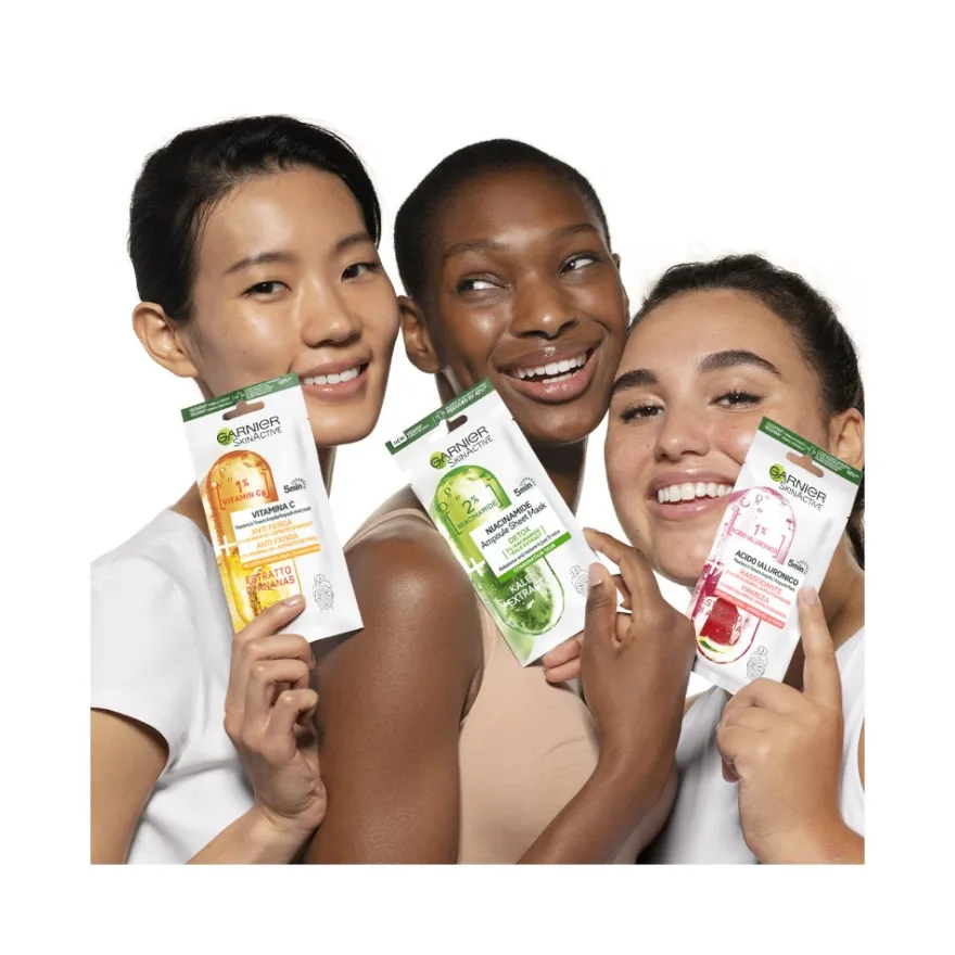 Garnier Maschera In Tessuto Ampolla Rassodante Estratto Di Anguria/Acido Ialuronico 15g