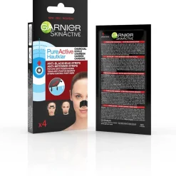 Garnier Pure Active Charcoal Strips Viso Carbone Vegetale 4 Pezzi