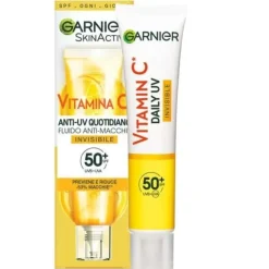 Garnier SkinActive Fluido Anti-Macchie Invisibile Vitamina C 40ml SPF50+