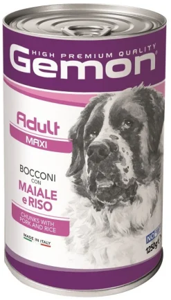 Gemon Adult Maxi Bocconi con Maiale e Riso 150 g